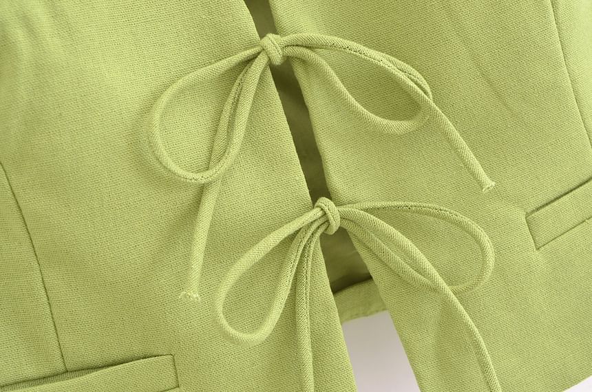Avauntgardo - V-hals effen vest / Midi A-lijn rok met effen taille