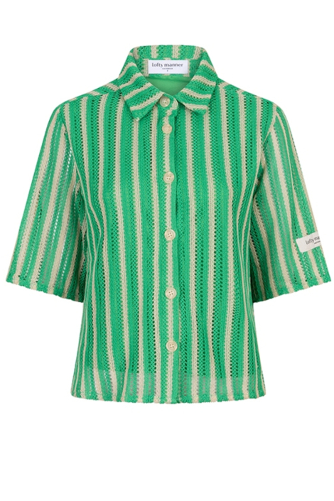Lofty Manner groene dames blouse