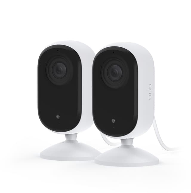 Arlo Essential 2K Indendørs sikkerhedskamera (2-pakke)