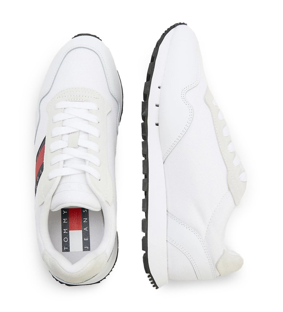 Tênis Tommy Jeans Retro de Couro, Branco