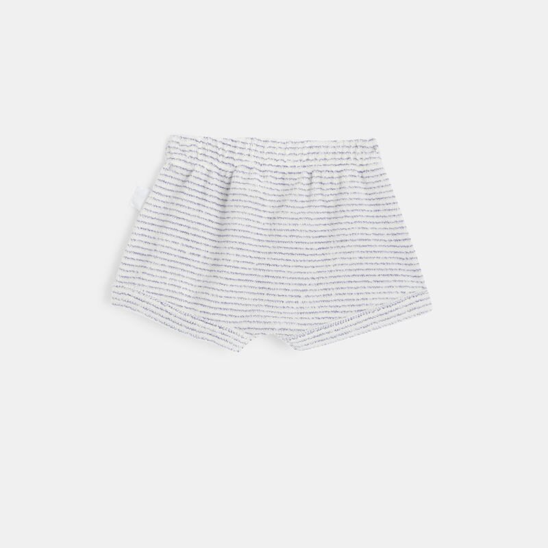 Short bébé en coton éponge bio violet Absorba Mauve Violet