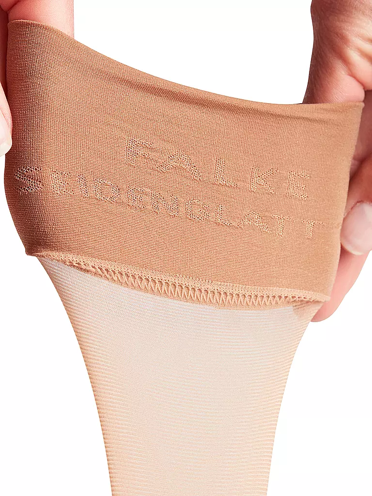 FALKE Kniestrümpfe Seidenglatt 15 DEN Powder beige