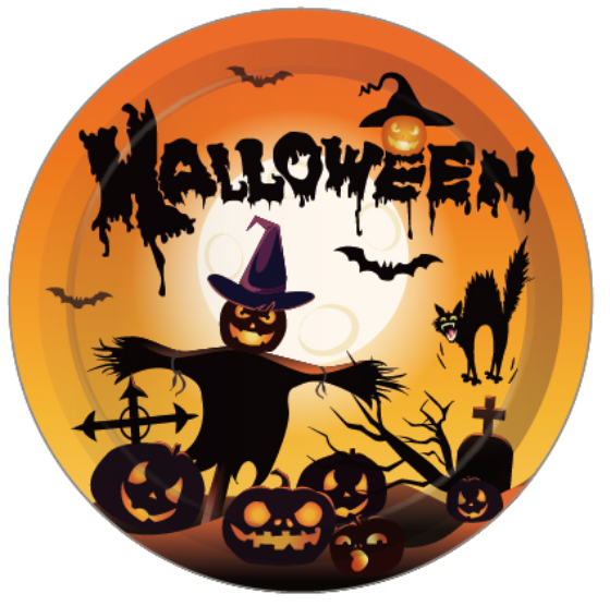 (44-tlg. Set) Einweg Geschirr Party Tisch Dekoration - Halloween