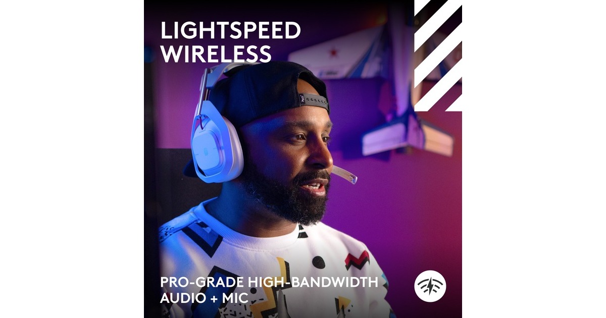 Logitech GAstro A50 LIGHTSPEED over-ear gaming headset  (Wit, Basisstation (Gen 5), Pc, Xbox, PS5, Nintendo Switch, Bluetooth / USB-C)