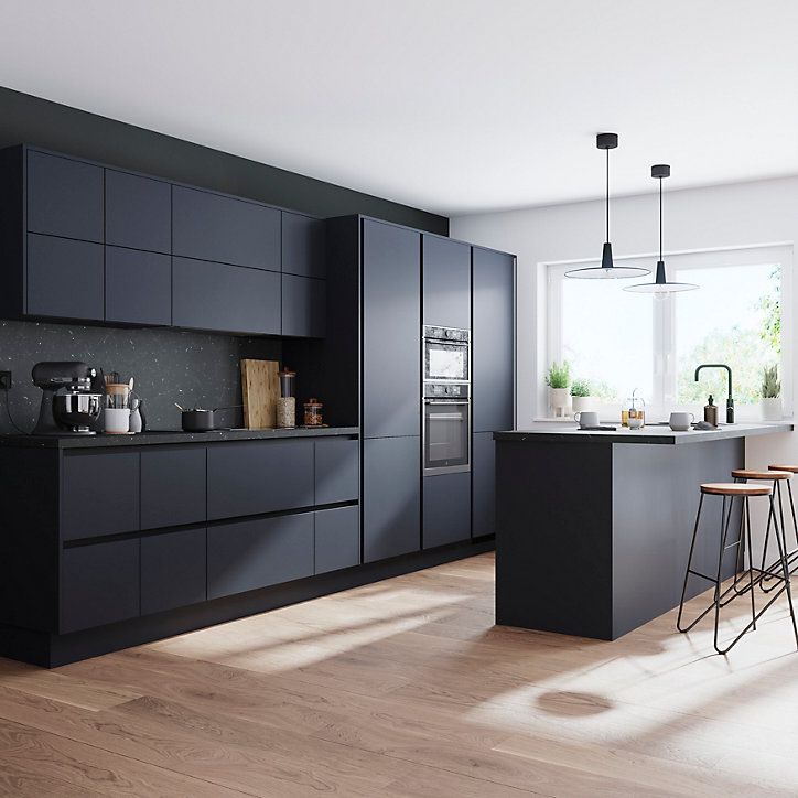 Lot de 2 embouts de rails pour tiroir noir Caraway Innovo GoodHome