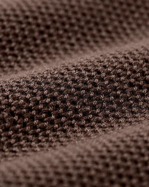 pull homme en maille marron foncé