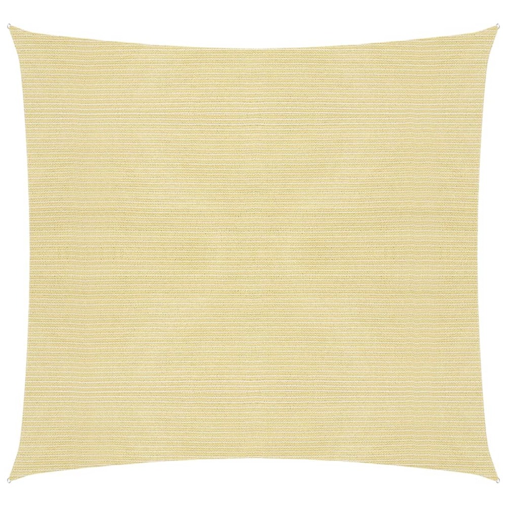 Voile d'ombrage parasol en pehd carré 3,6 x 3,6 m beige