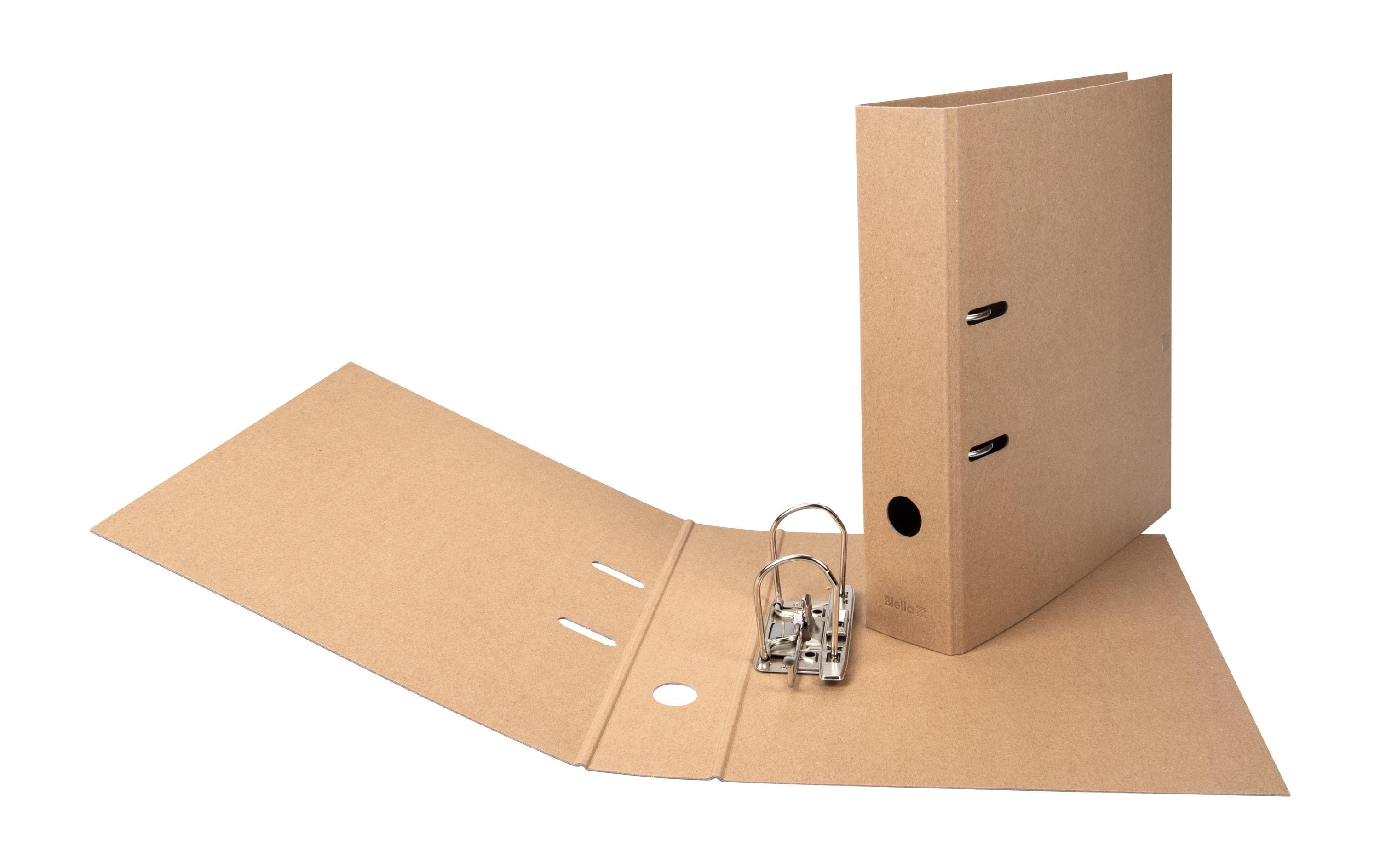 Ordner Minimal Design A4 7 cm, BraunBiella Ordner mit Uni Design für kreative Zwecke