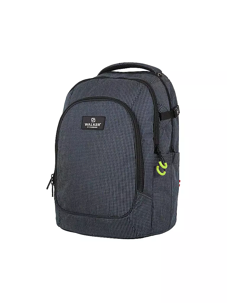 WALKER Schulrucksack Campus Evo 2.0 Grid Navy dunkelblau