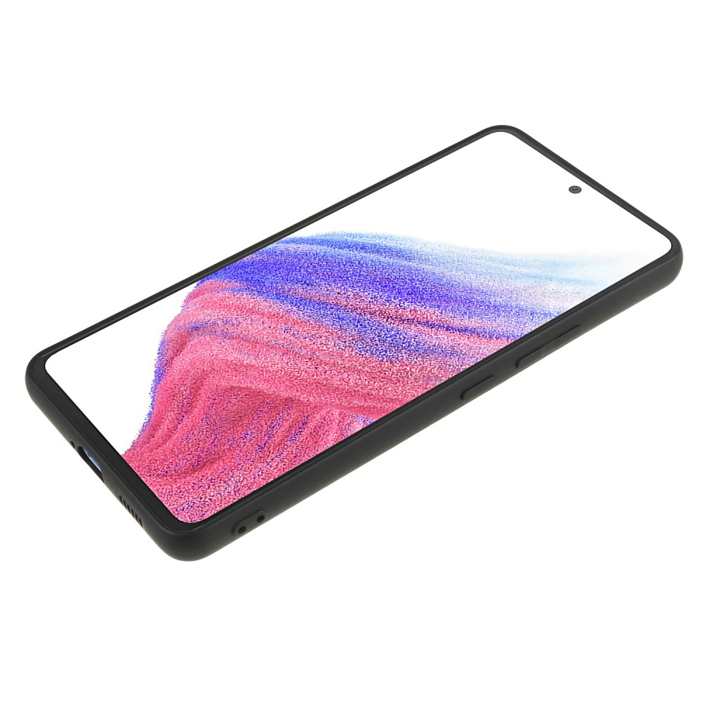 Samsung Galaxy A53 5G Gummi Case Hülle mit Kameraschutz - Schwarz