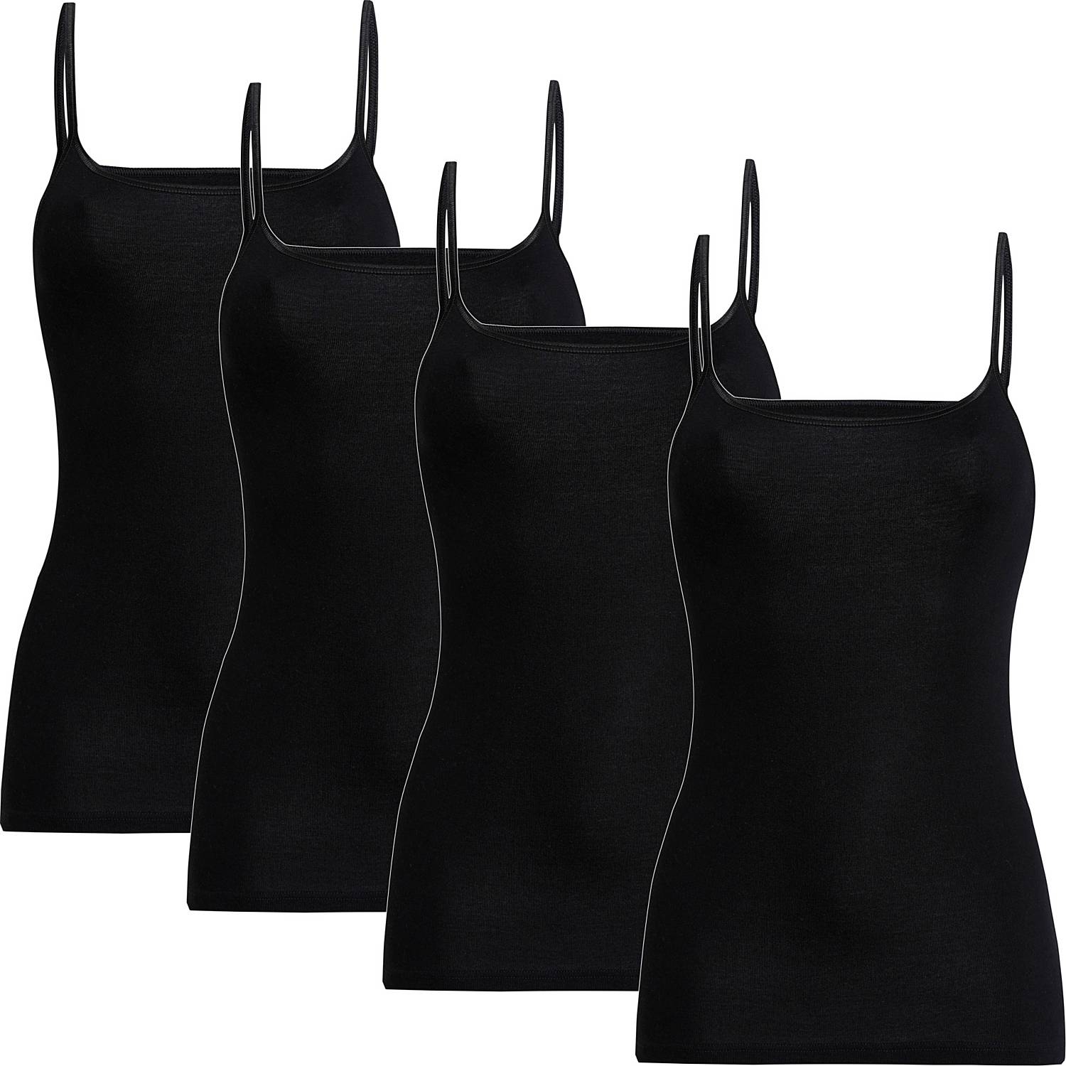 Conta Feinripp Damen-Unterhemd im 4er-Pack