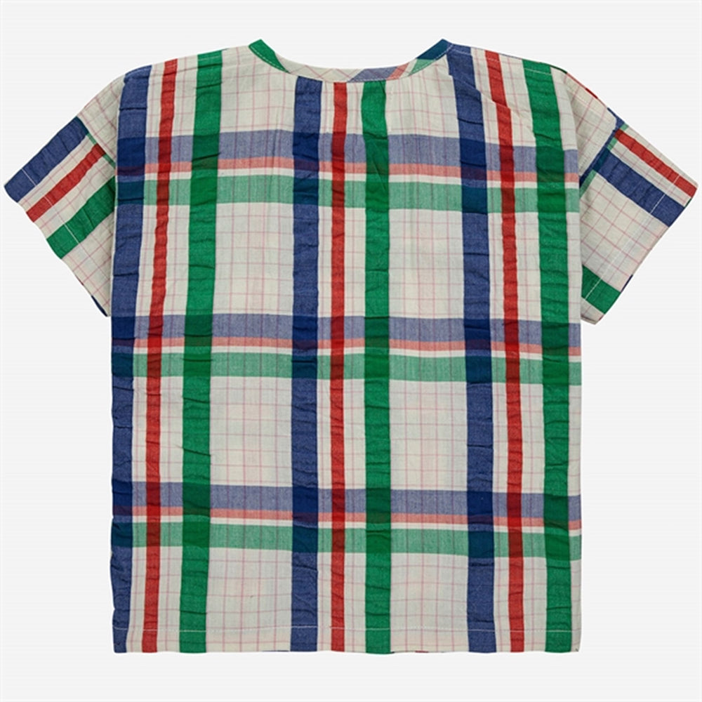 Køb Bobo Choses Baby Madras Checks Woven Skjorte Short Sleeve Multicolor