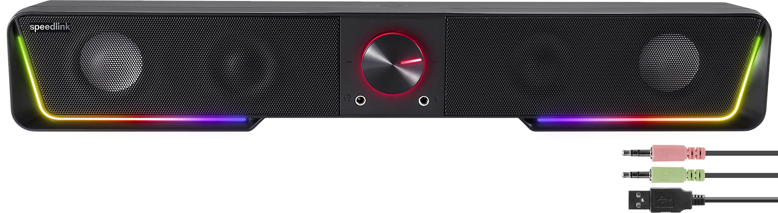 SPEEDLINK GRAVITY RGB Stereo Soundbar, black
