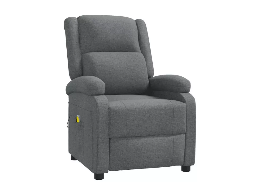 Fauteuil de massage Gris foncé Tissu