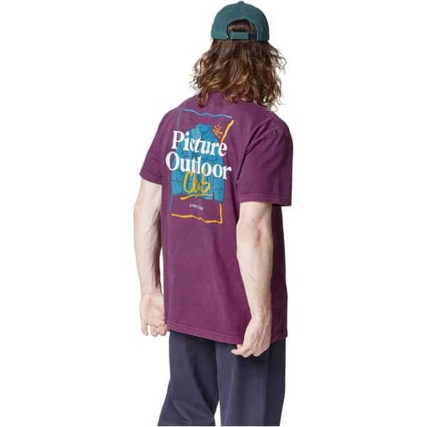T-shirt PICTURE KOLEOH TEE PRUPLE WINE WASHED