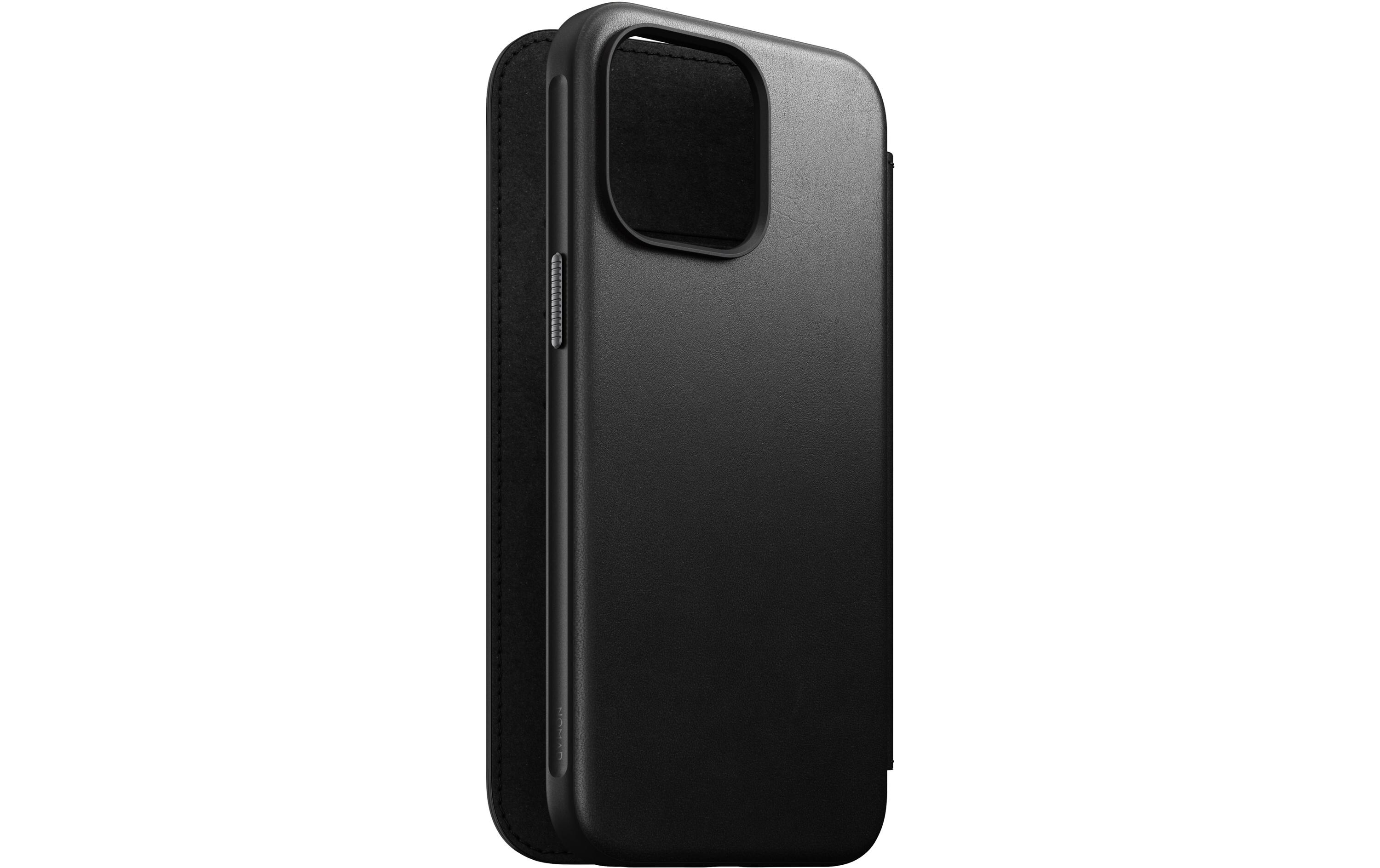 Modern Leather Folio iPhone 15 Pro Max SchwarzModernes Leder Folio für das Apple iPhone 15 Pro Max