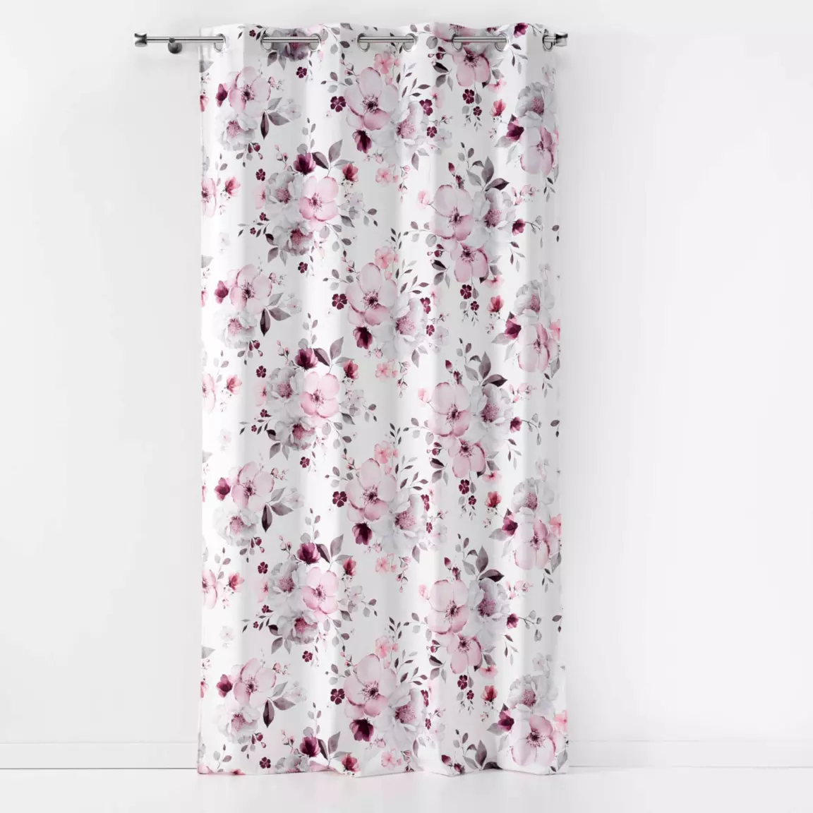 Rideau (140 x 240 cm) Velvet flower Blanc