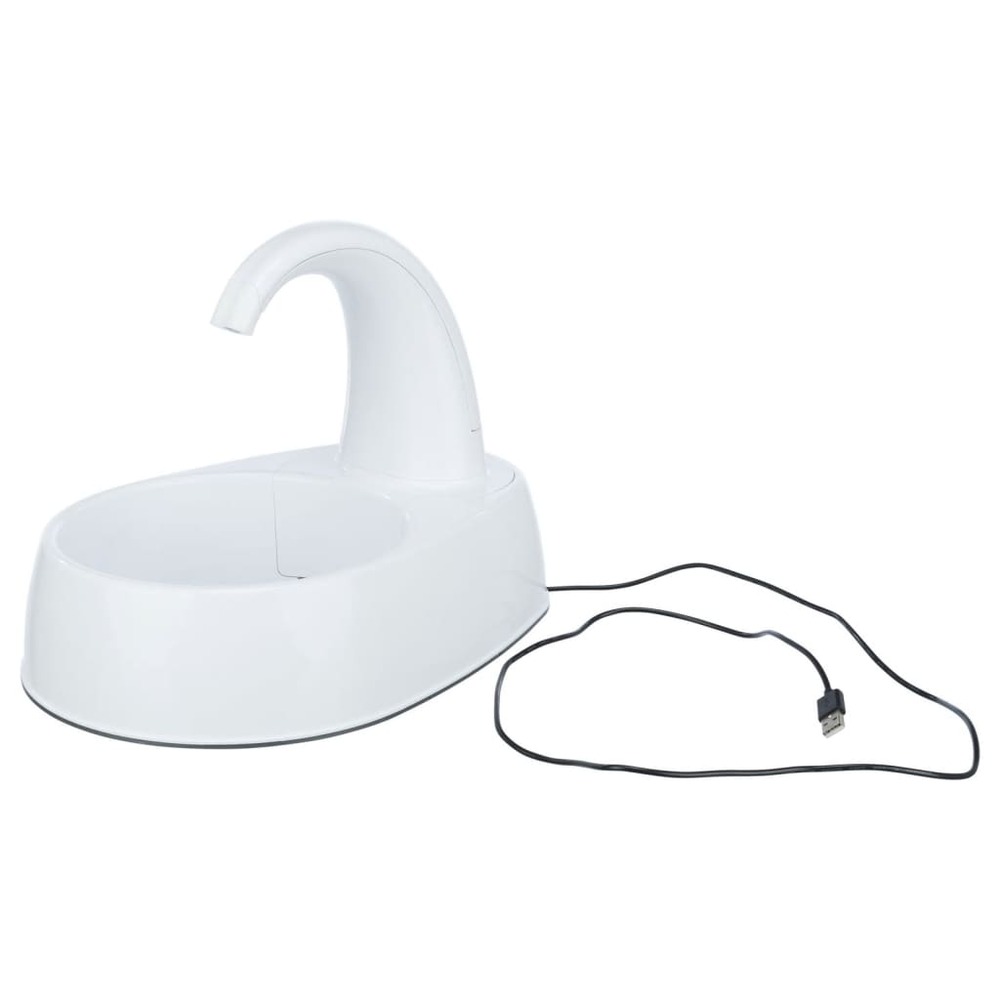 Fontaine à boire pour animaux de compagnie curved stream blanc