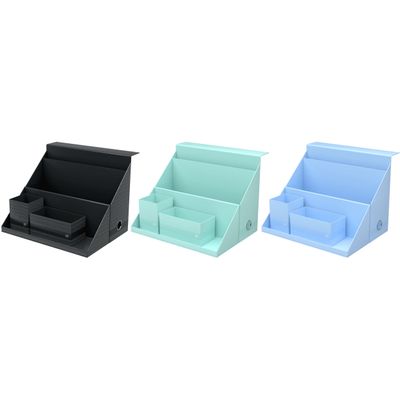 Oxford Harmonia - Boite All in box - Dos 120 mm - Carte rigide rembordée et pelliculée - Disponible en 3 coloris : bleu pastel, vert amande et noir bleuté