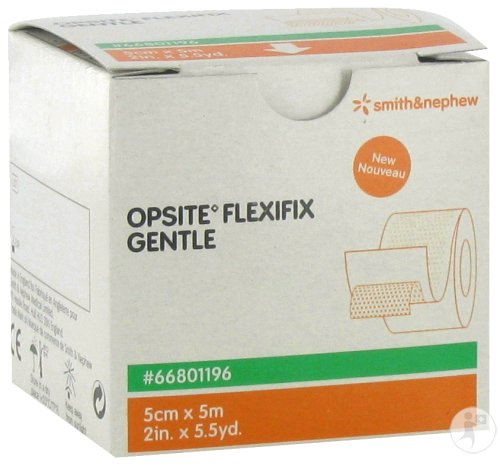Smith&Nephew Opsite Flexifix Gentle Film Transparent Avec Adhésif Siliconé Rouleau 5cm x 5m Pièce 1