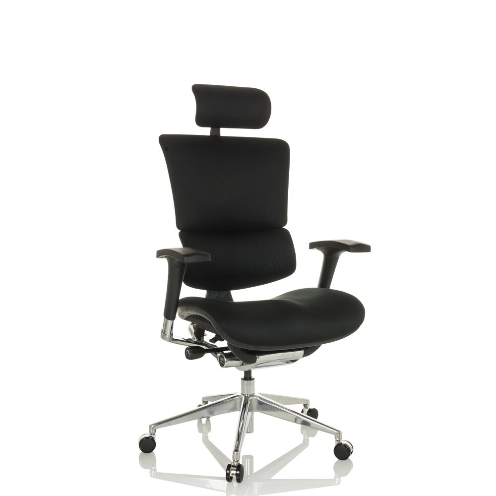 High End Bürostuhl ERGO-U2 F Stoff mit Armlehnen (höhenverstellbar) hjh OFFICE