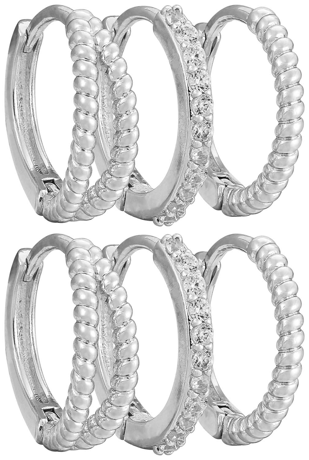 Creolen-Set - Basic Silvers