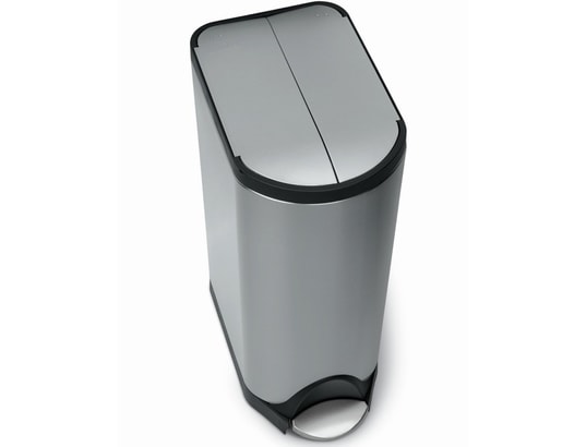 SIMPLEHUMAN - Poubelle à pédale CW1824 papillon 30L inox brosse
