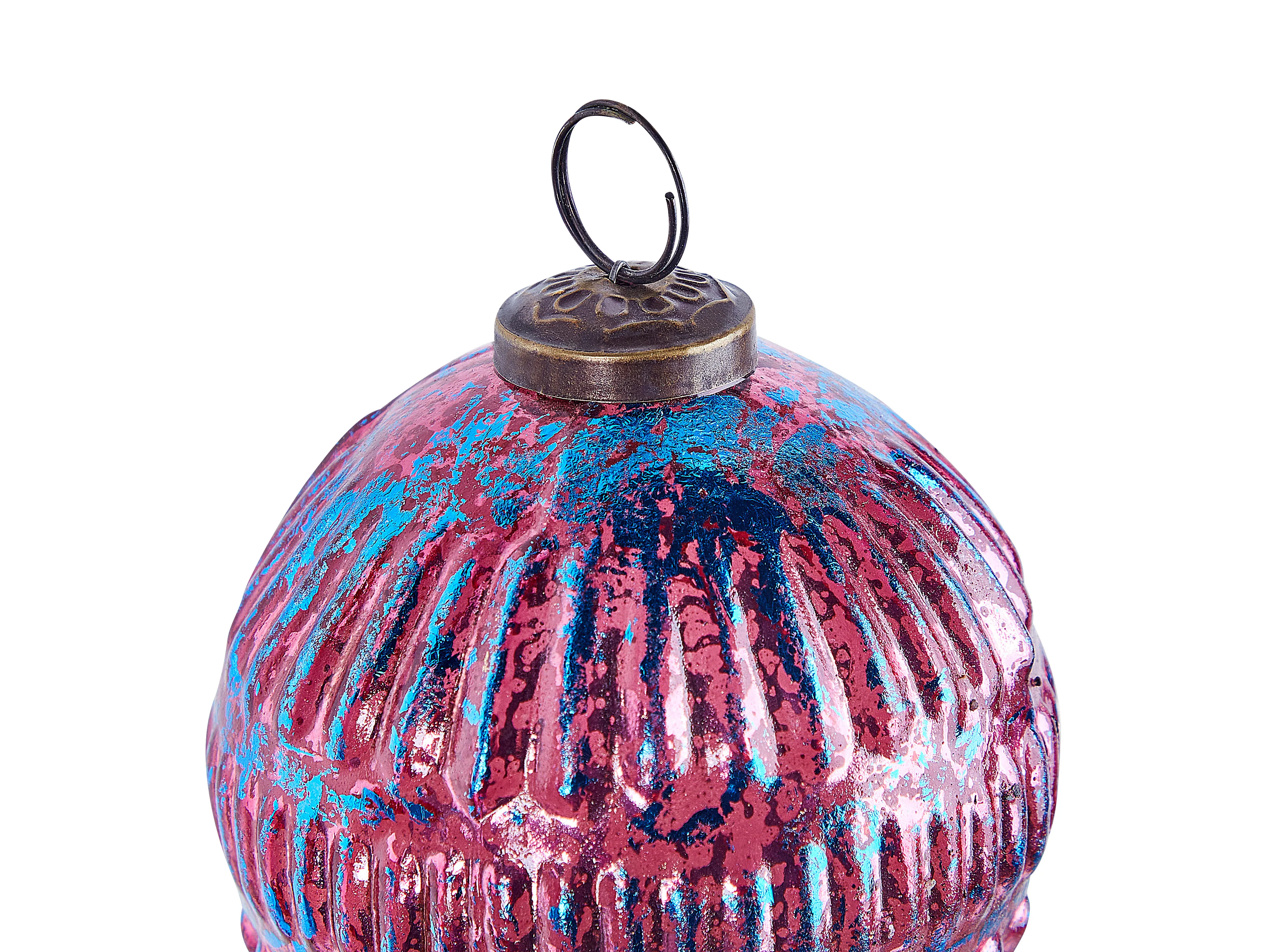 Set van 6 kerstballen ASTRAL Glas Roze