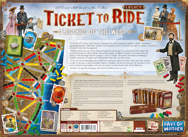 Ticket To Ride Legacy, Legends of the West (EN)