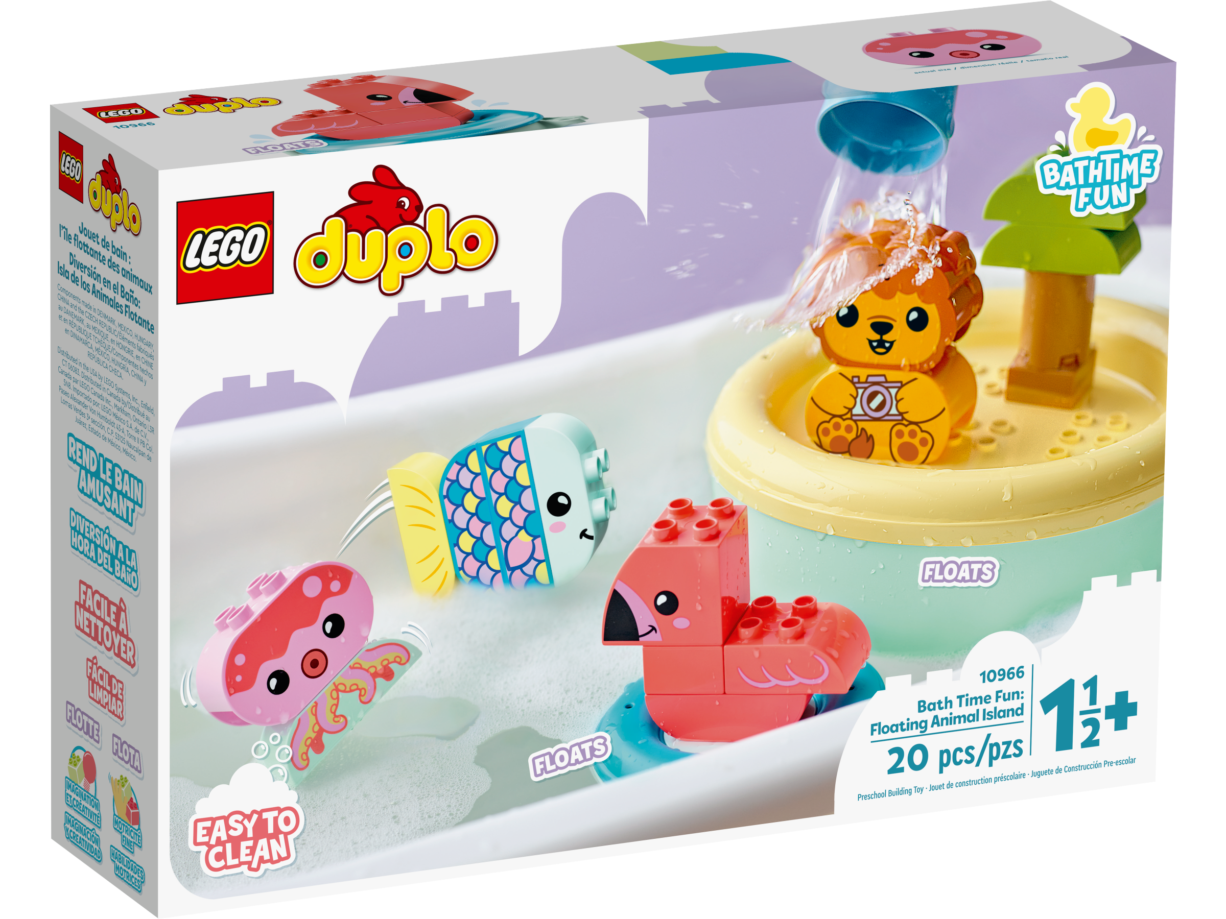 Brinquedo de banho: Ilha Flutuante dos Animais 10966