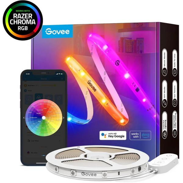 Govee Fita Smart led Rgb C/ Capa Protetora (10 Mts) - H619C3D1