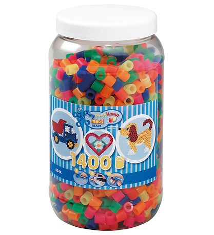 Hama Maxi Perlen - 1400 st. - Neon Mix