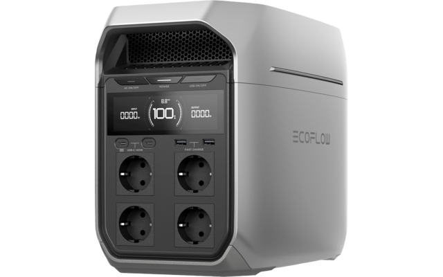 EcoFlow Delta 3 Tragbare Powerstation 1 kWh 1.800 W