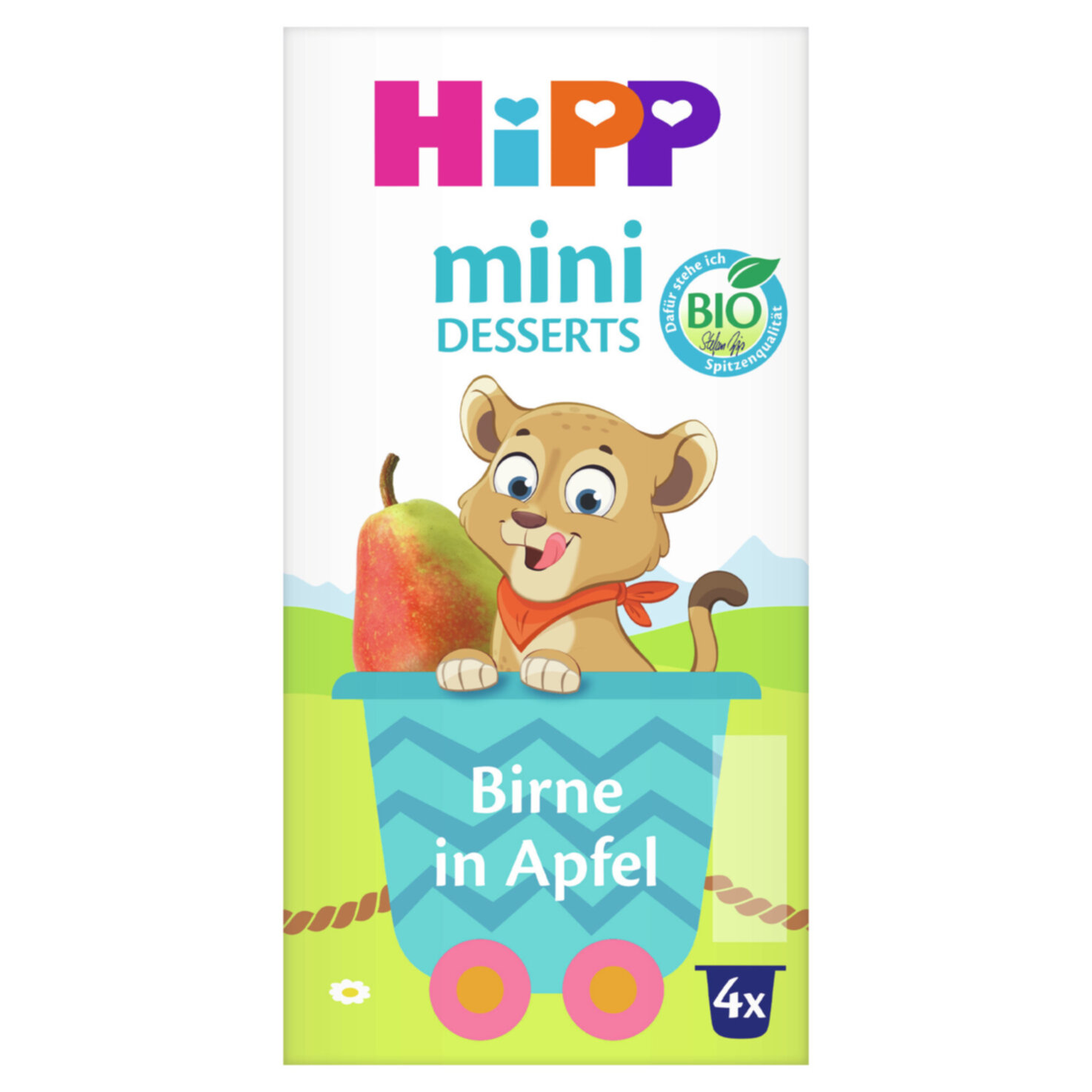Hipp Mini Desserts Birne Apfel 4x100g 5+ Monate