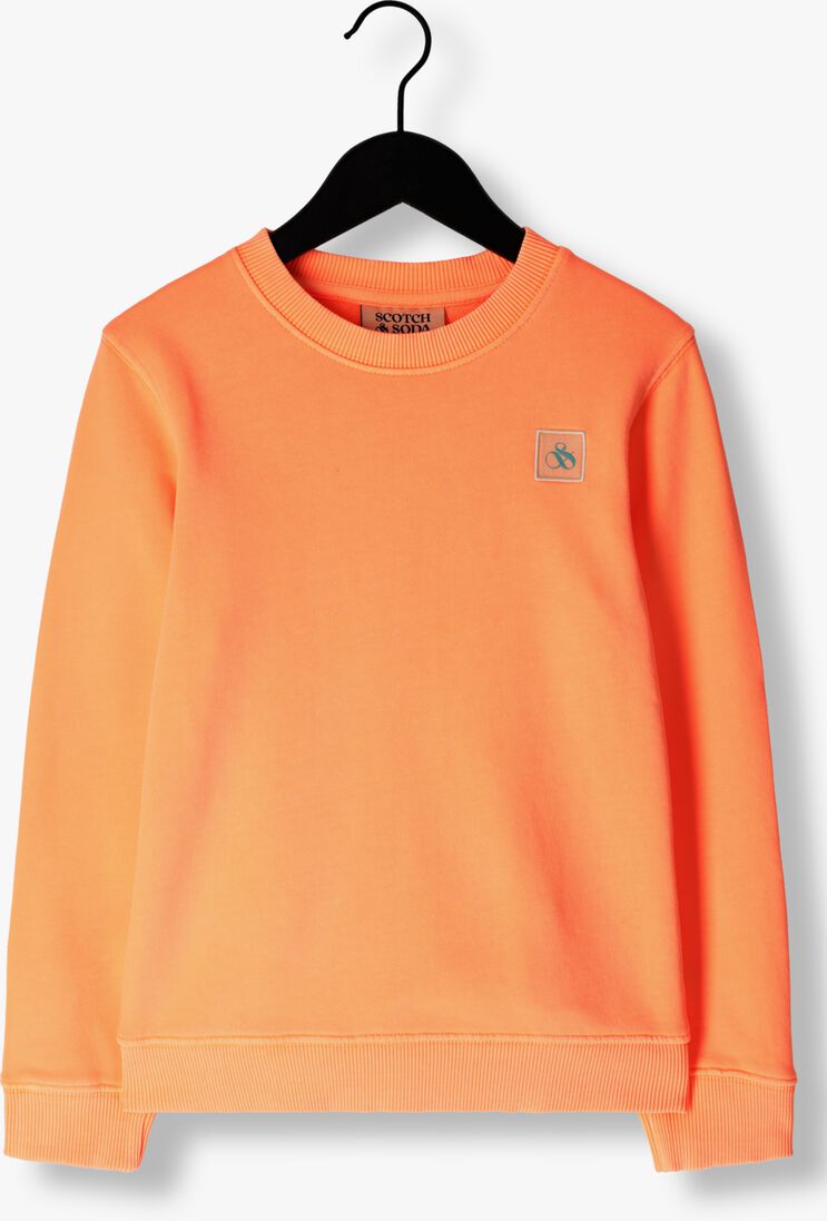 SCOTCH & SODA koraal scotch & soda sweater classic garment-dyed sweatshirt