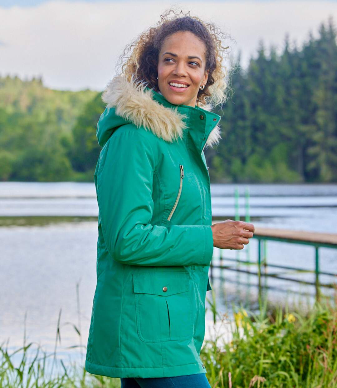 Parka à Capuche Fausse Fourrure Atlas for Women(R)