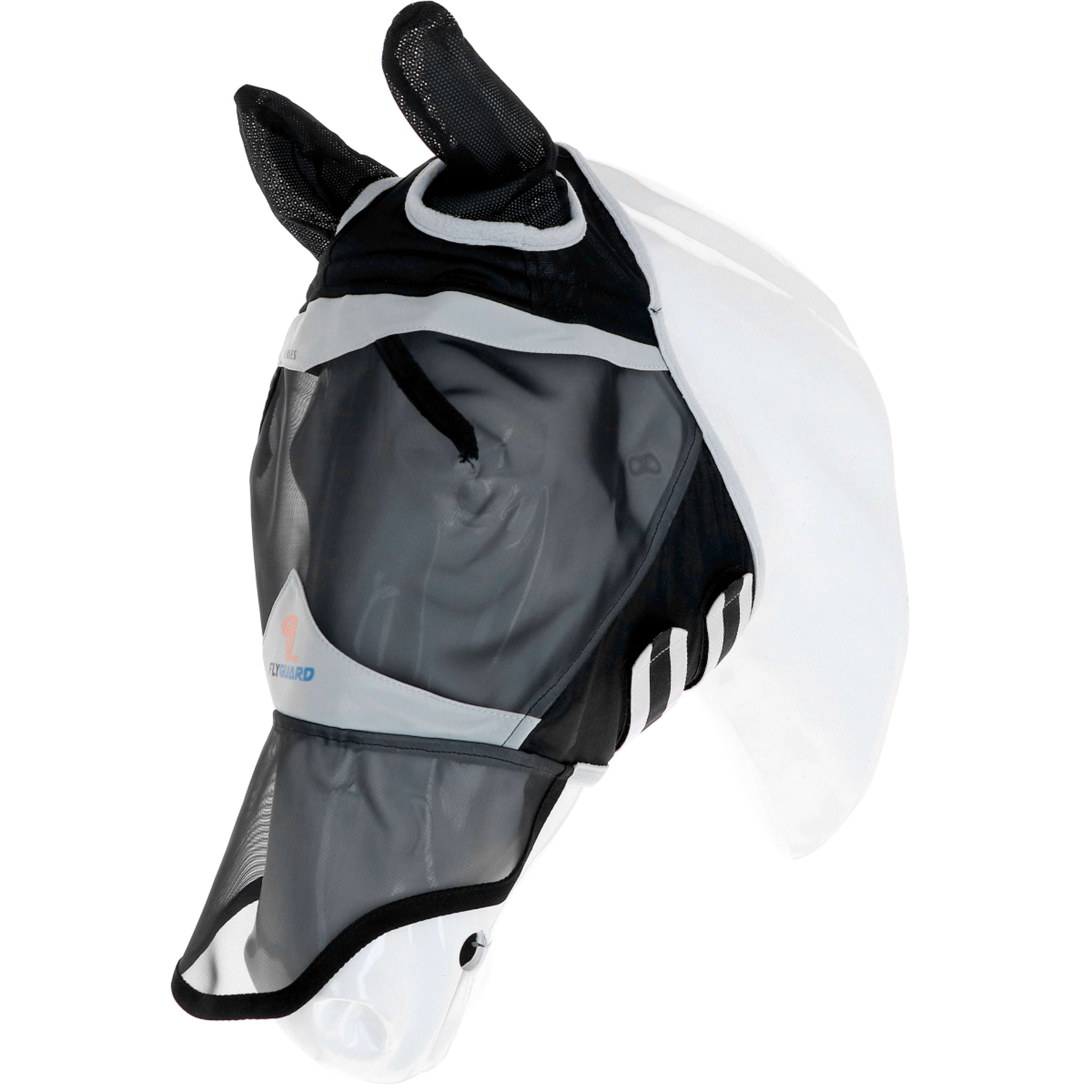 Shires Vliegenmasker met Oren & Neus Fine Mesh Zwart