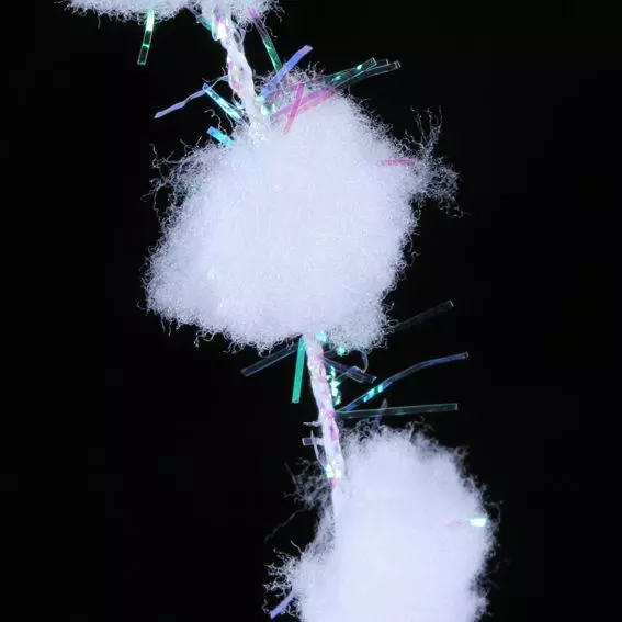 Guirlande de boules de neige (250 cm) Alaska Blanc