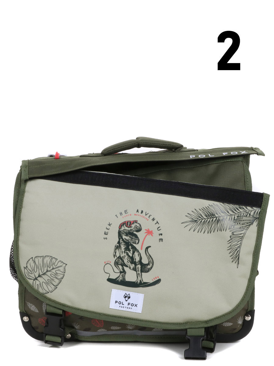 Cartable RÀversible Pol Fox Dino Ride 38 cm