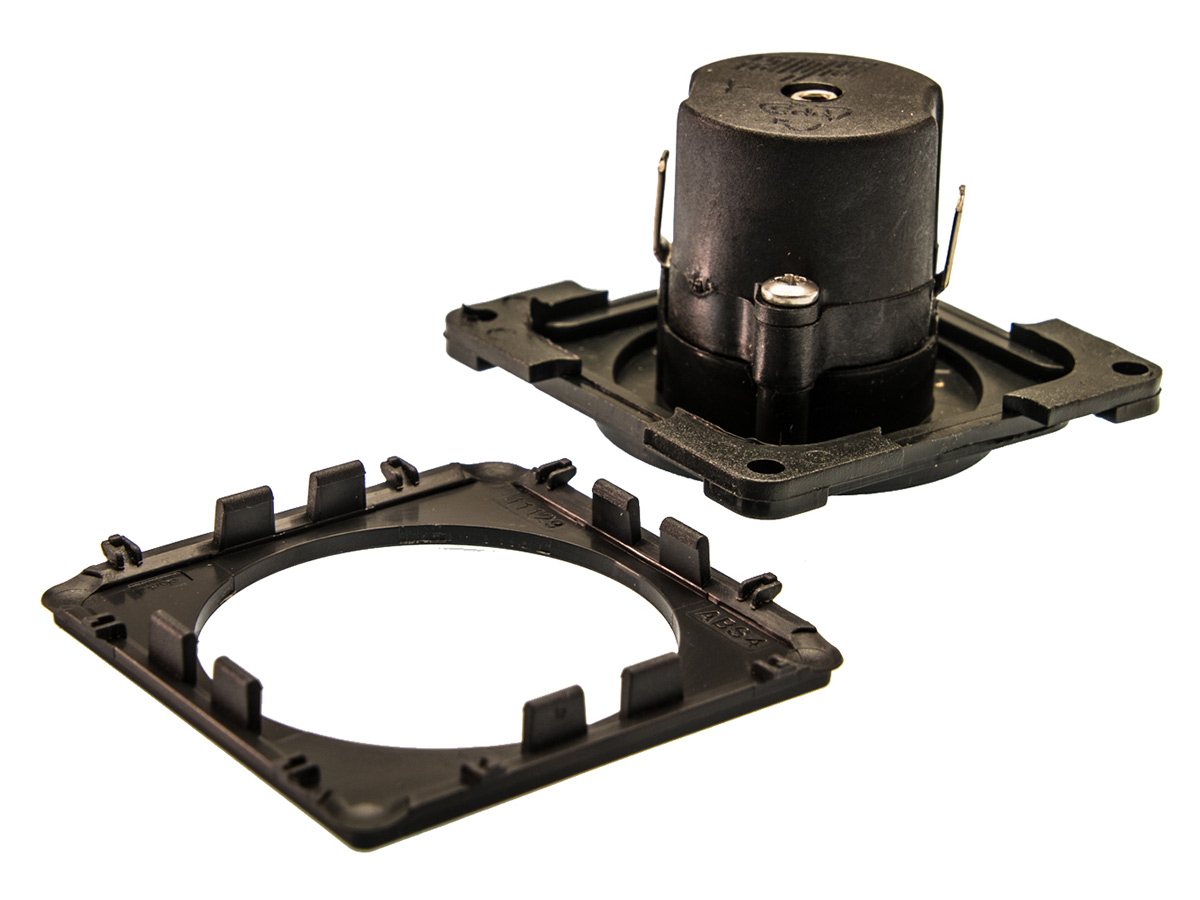 BBA 12 volt contactdoos - black