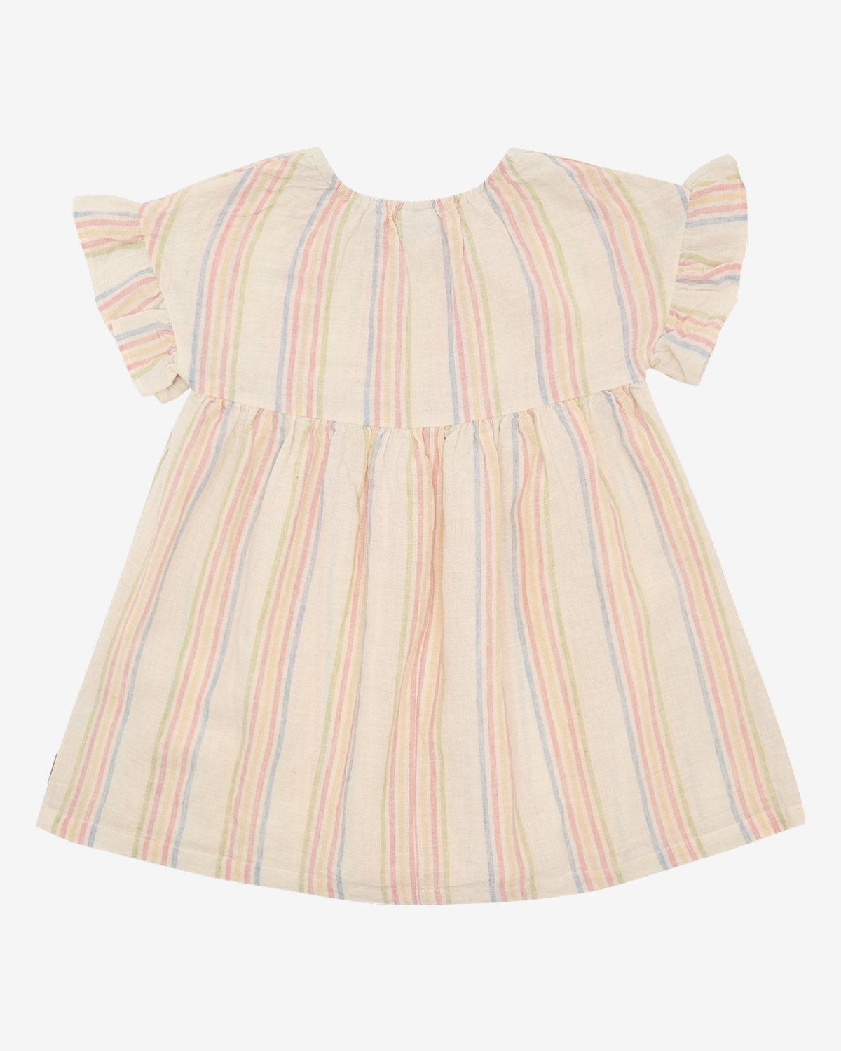 Kjole Barn m/ Volanger – 73% Bomull, 27% Linen | HCKaroline Hello