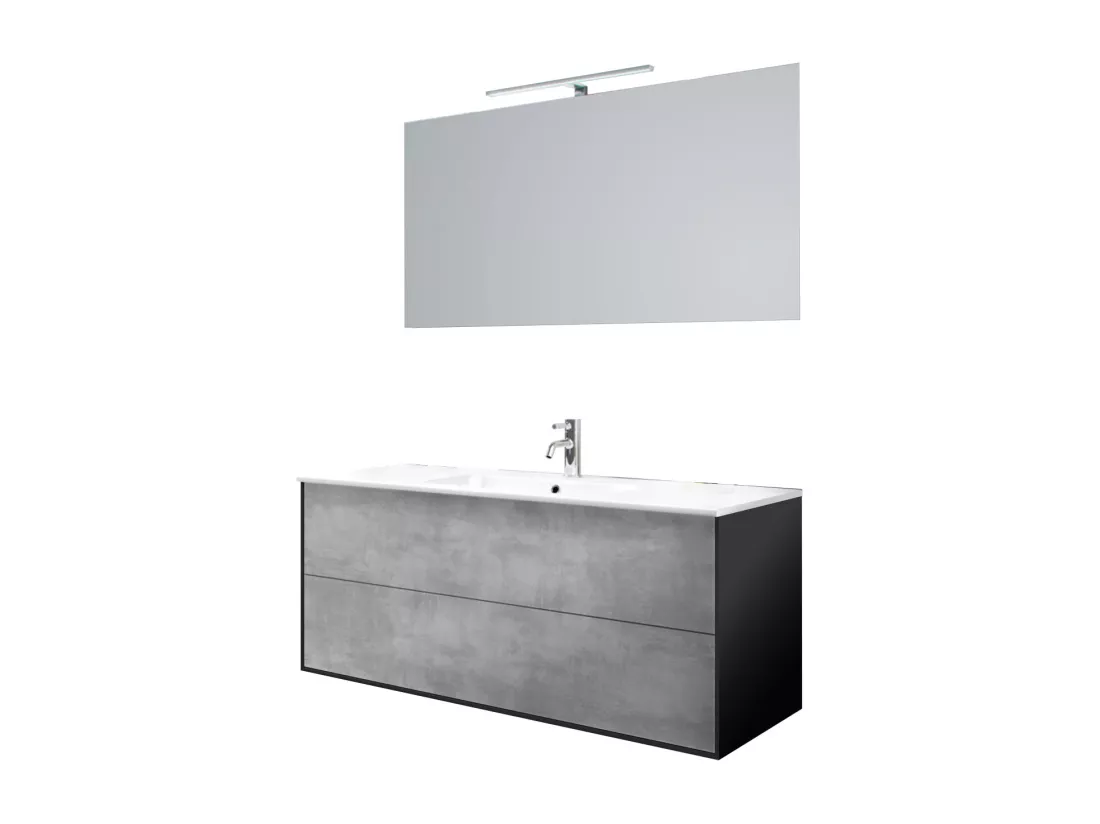 Ensemble de salle de bain 4 pièces IGEA ciment
