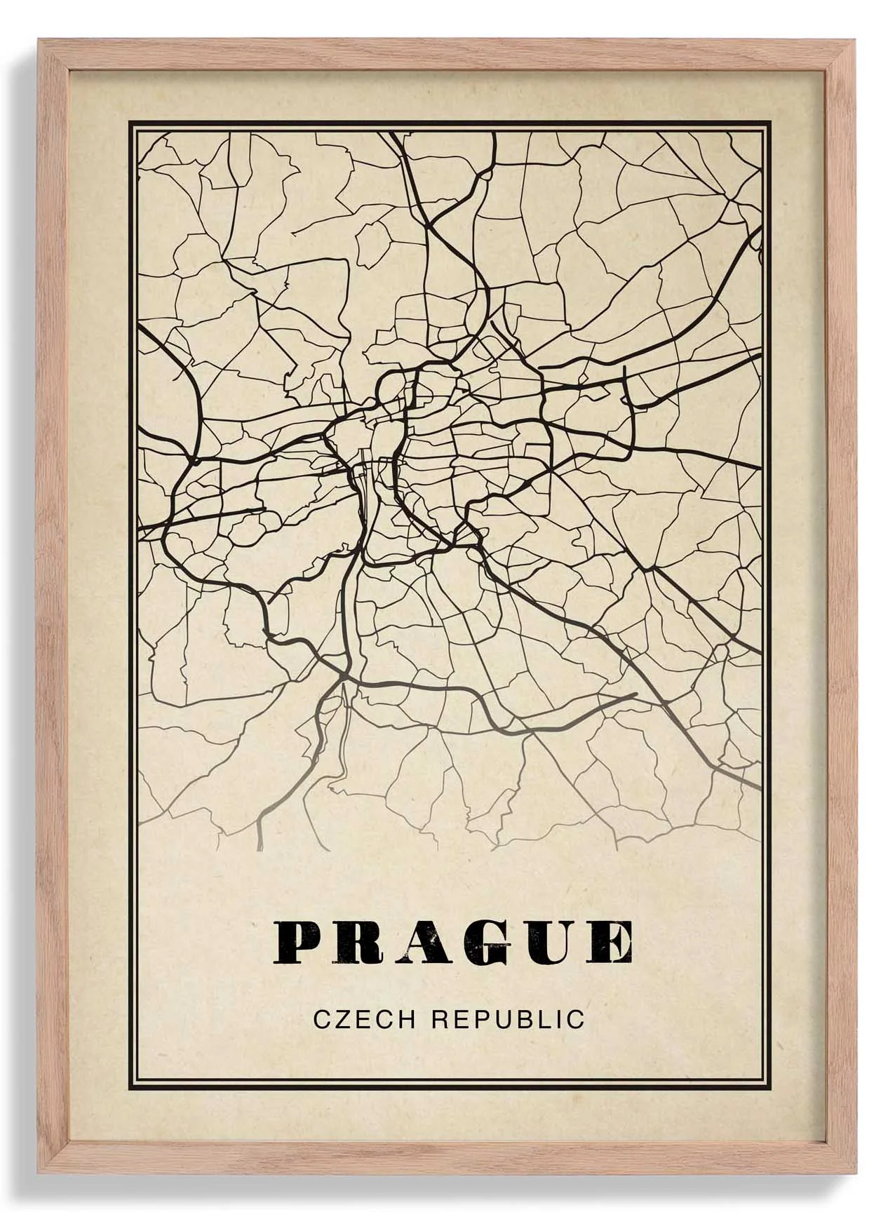 Prag Stadt Sepia