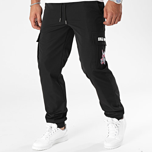 Pantalon Cargo Lapin Graffiti Noir