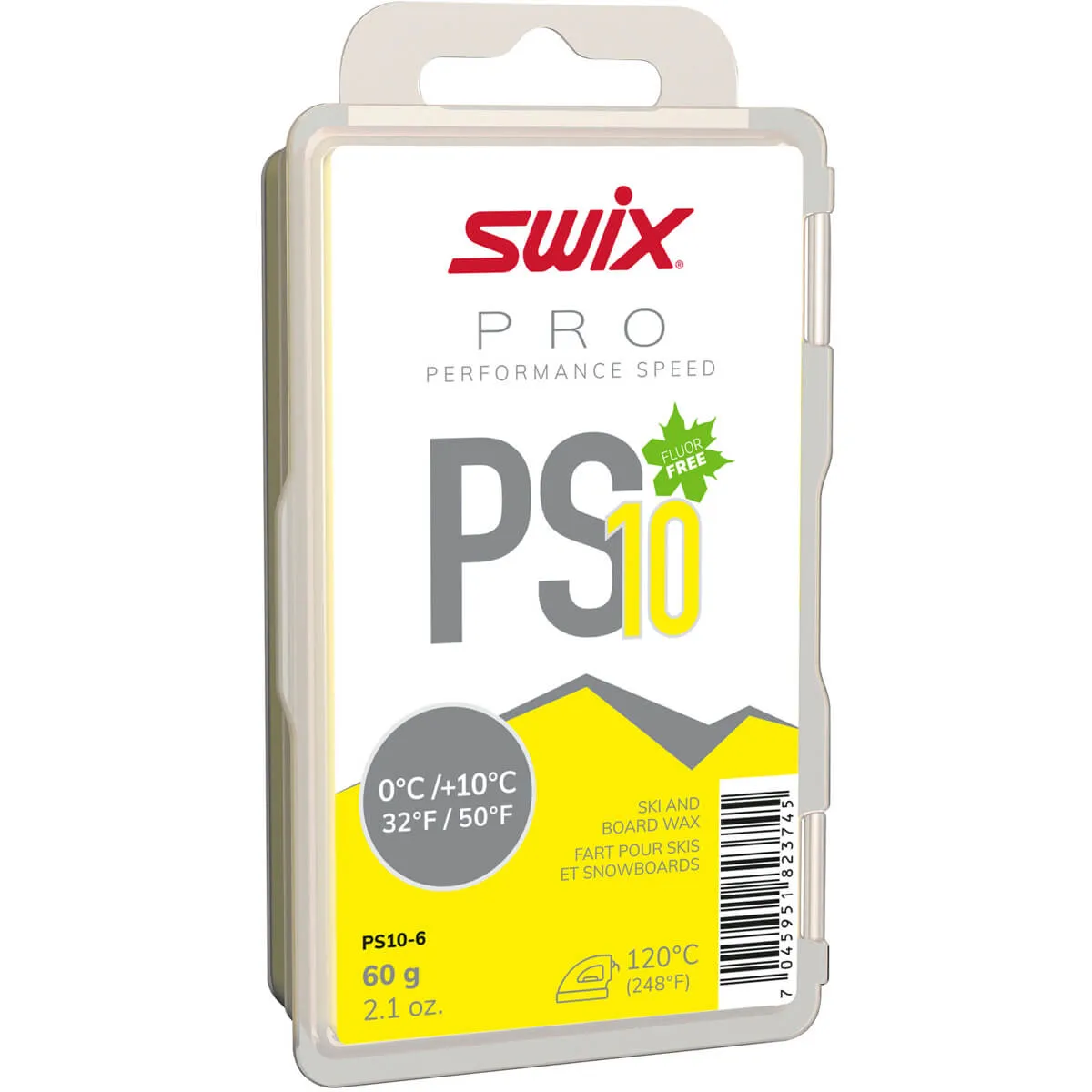 Swix PS10 Yellow, 0°C/+10°C, 60g Nocolour