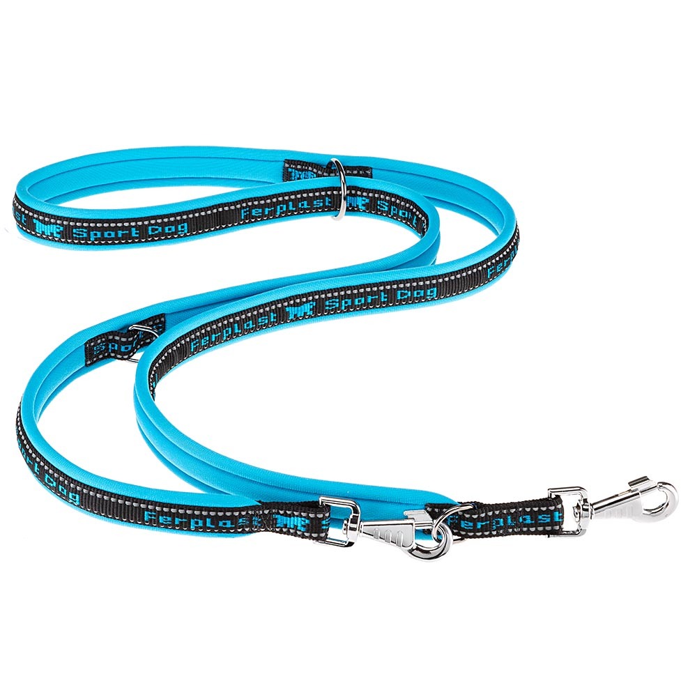 Ferplast laisse pour le dressage de chiens sport dog matic ga20/200, mousqueton innovant avec mécanisme magnétique, poignée