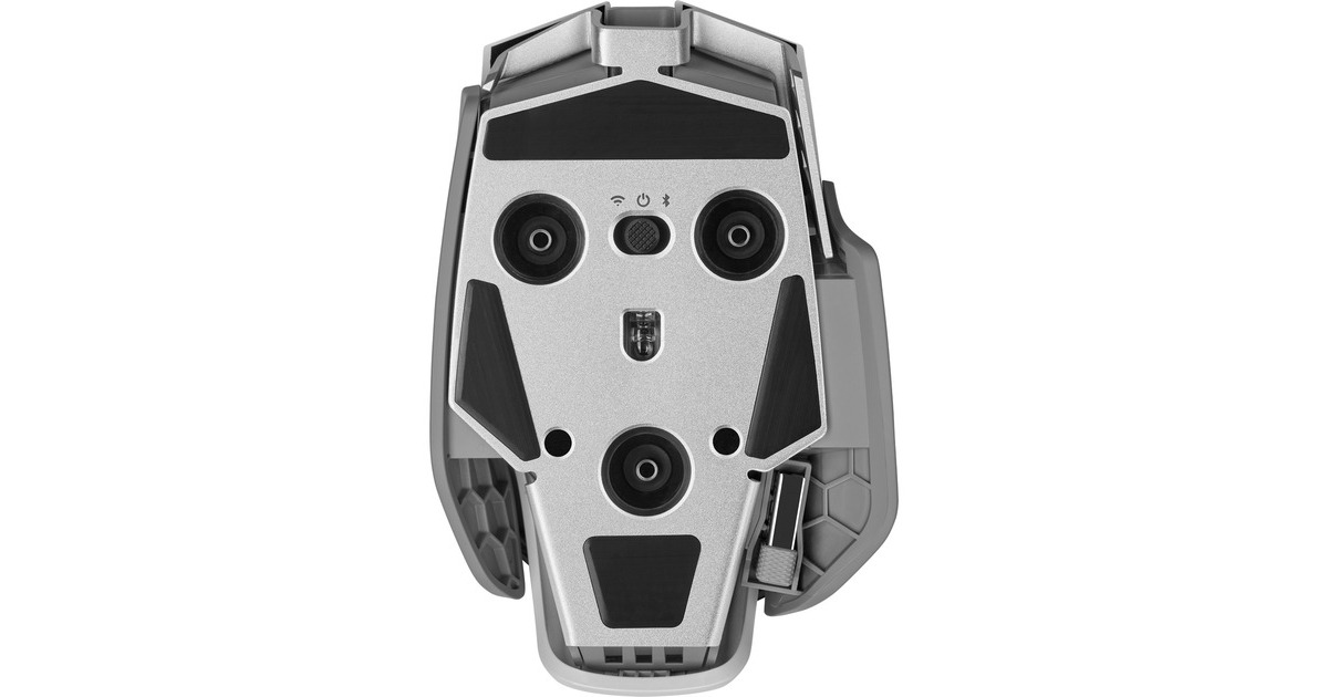 CorsairM65 RGB ULTRA WIRELESS gaming muis  (Wit/lichtgrijs, 26,000 DPI, USB | 2,4 GHz | Bluetooth)