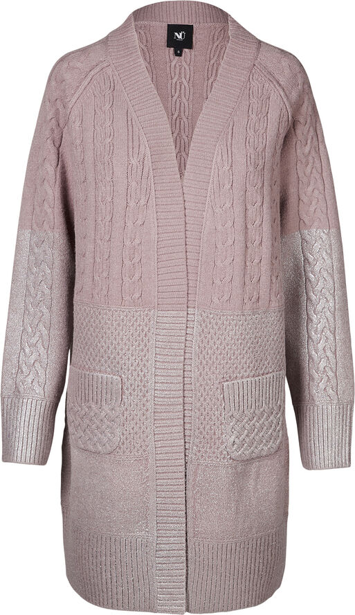 NÜ Denmark Vibe Cardigan knit Dusty purple mix