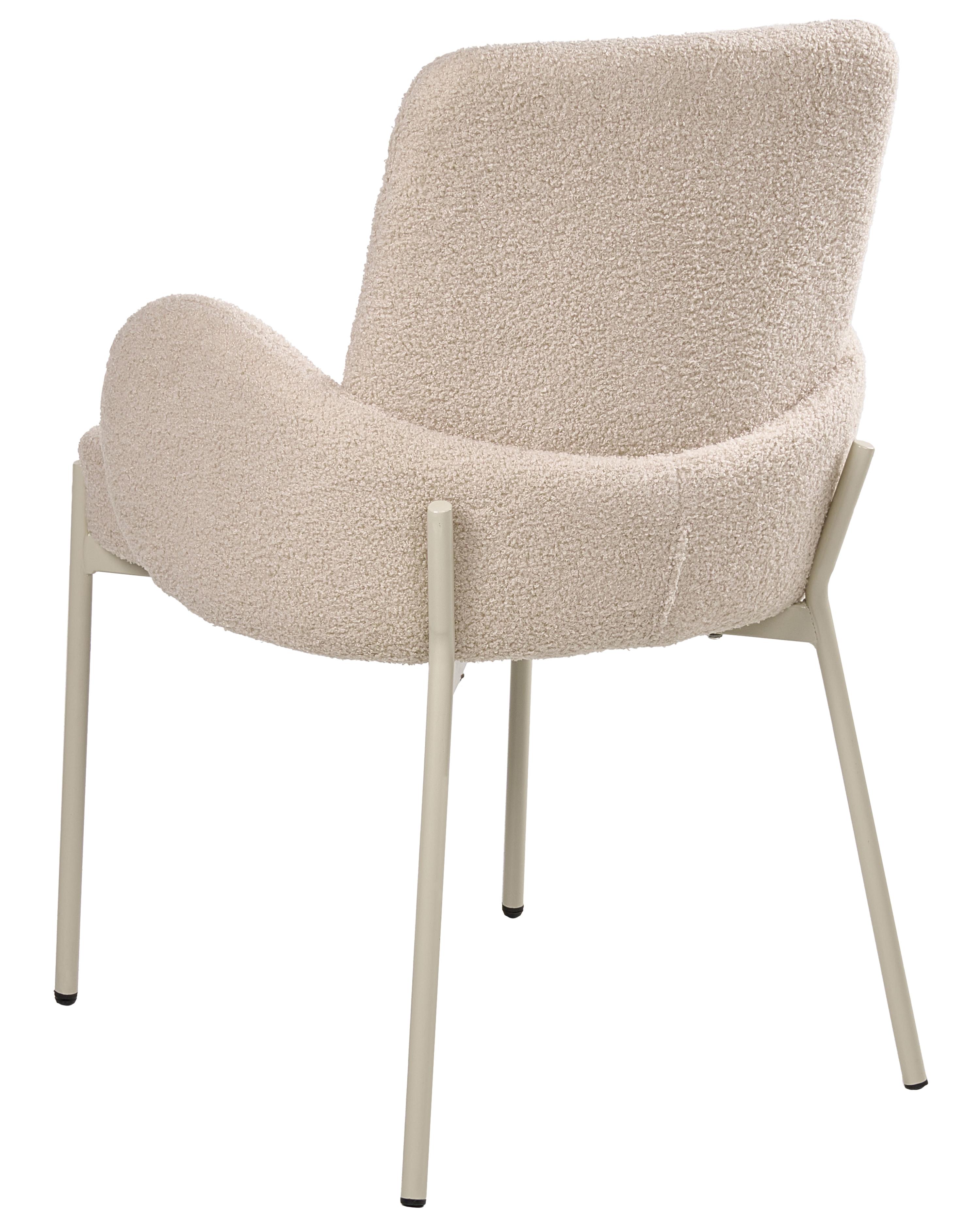 Eetkamerstoel MAGEE Bouclé Lichtbeige