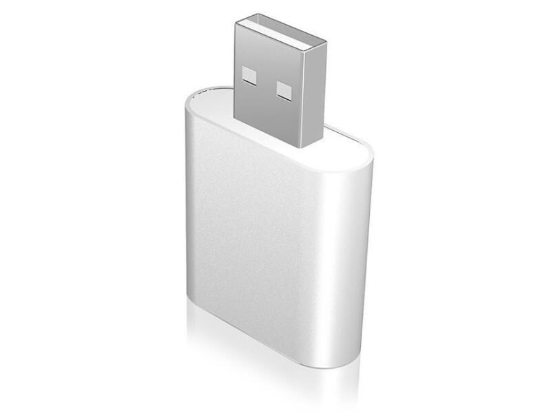 ICY BOX Soundkarte Adapter IB-AC527 USB 2.0 USB zu Mikrofon und Kopfhörer Adapter